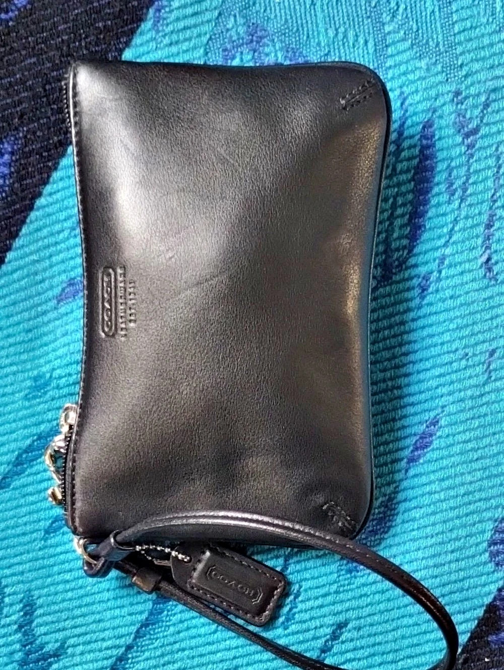 Coach Black Leather Wristlet - Pristine Unused Condition!